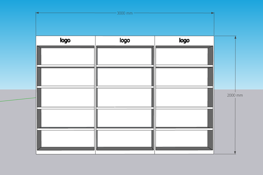 Bản vẽ chi tiết tủ trưng bày giá rẻ
