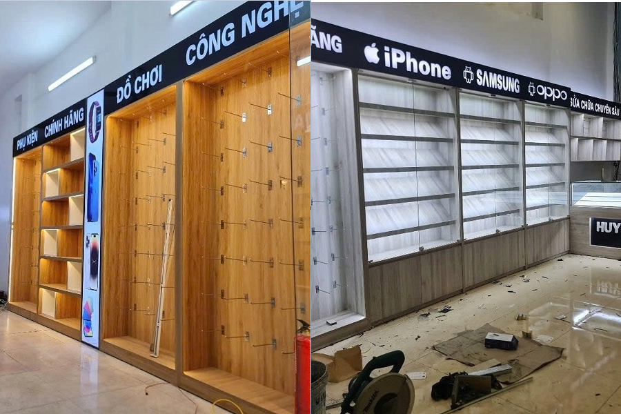 Thi công cửa hàng tại Bình Phước