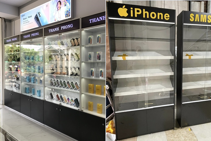 Thi công tủ trưng bày tại Tiền Giang