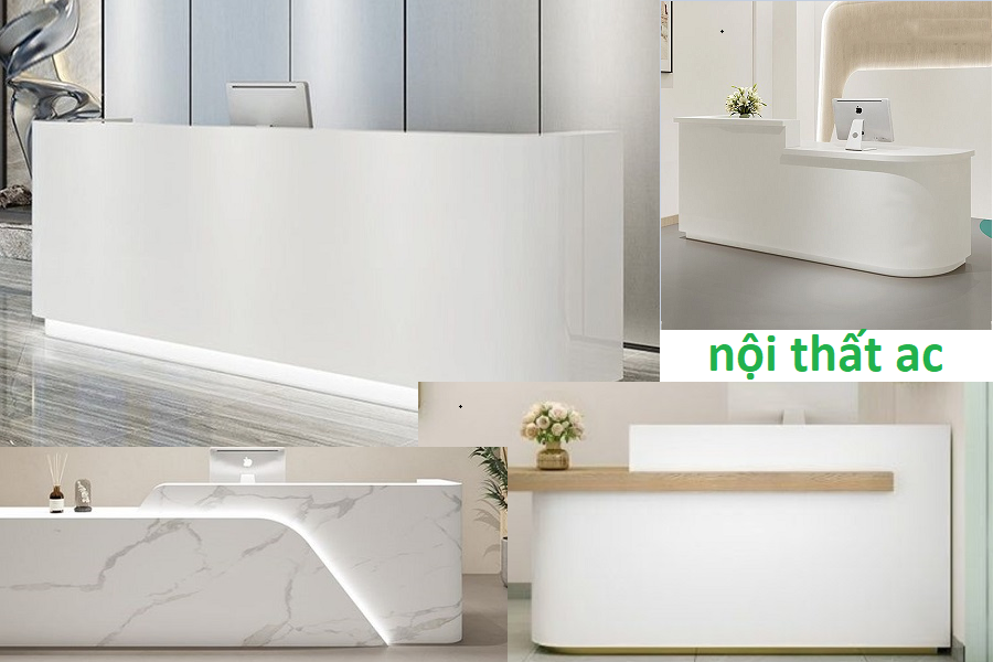 Thiết kế và thi công các mẫu quầy lễ tân quầy thu ngân quầy spa