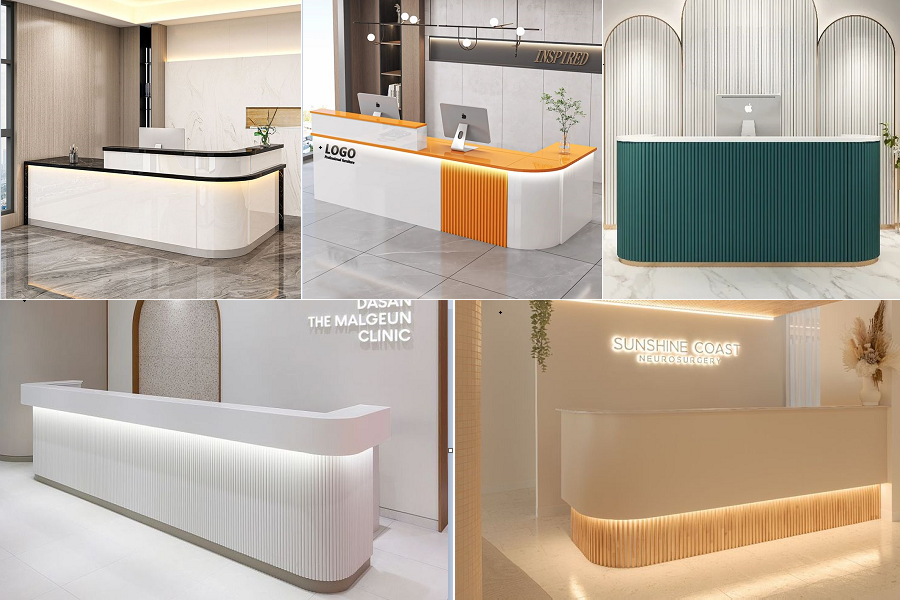 Tổng hợp các mẫu quầy bo cong đẹp