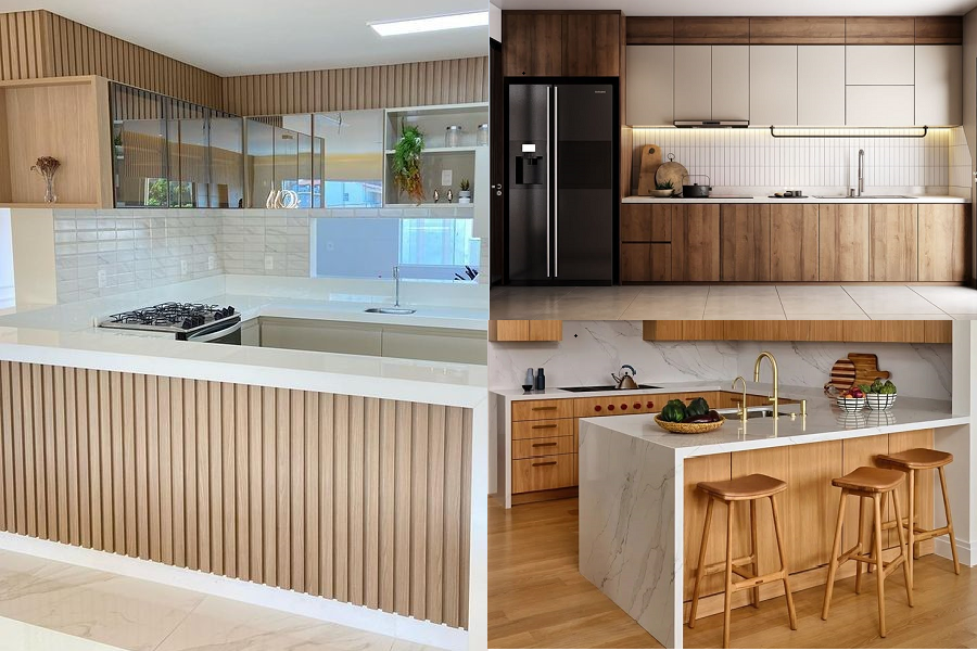 Tổng hợp các mẫu tủ bếp hiện đại
