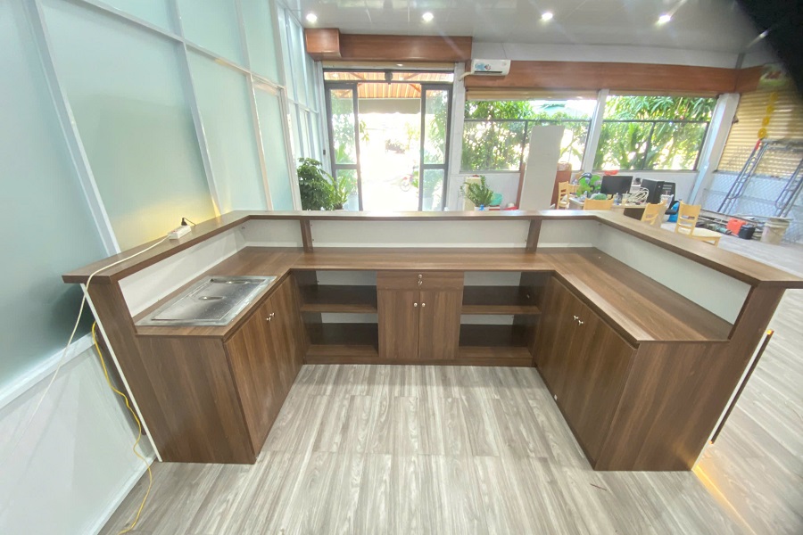 Bố trí phía bên trong của quầy
