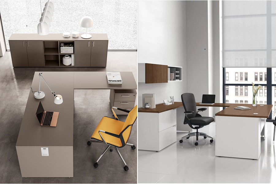 Bàn làm việc chữ L giá rẻ tại TPHCM