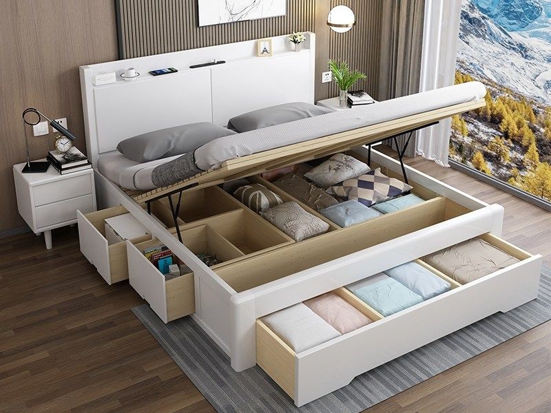 Giường ngủ kết hợp ngăn kéo tiện lợi