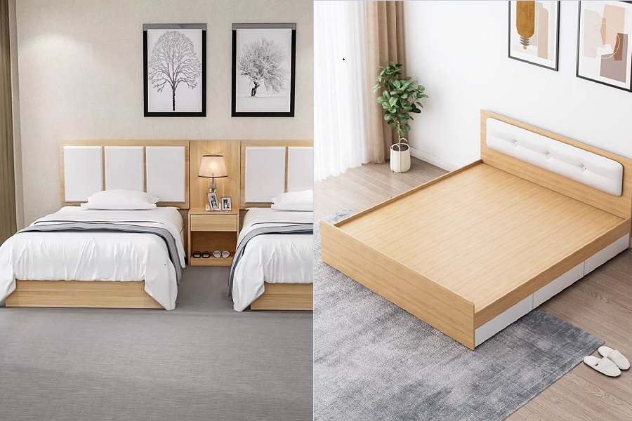 Giường ngủ MDF giá rẻ tại Nội Thất AC