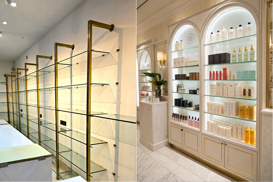 Tủ kính trưng bày mỹ phẩm giá rẻ tại TPHCM