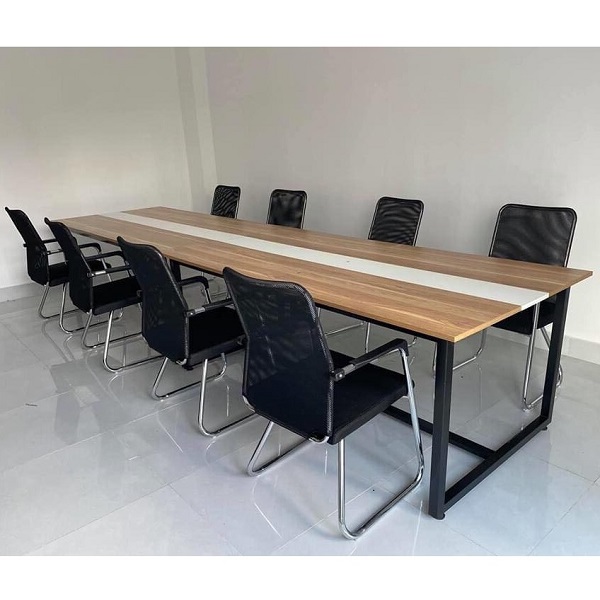 Bàn họp chân sắt 1m2 x 2m4 BH001