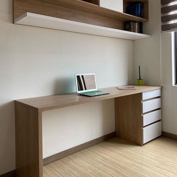 Bàn làm việc 2m kèm kệ BLV009