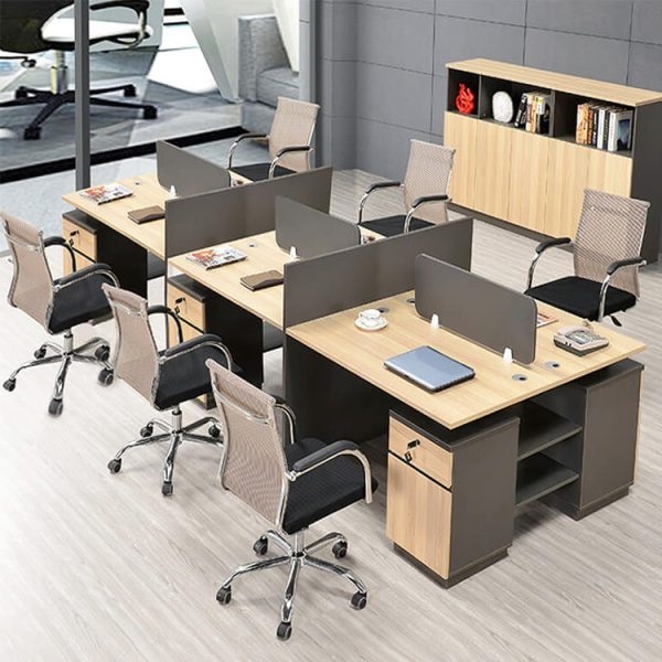 Bàn làm việc cụm 6 giá rẻ BLV002