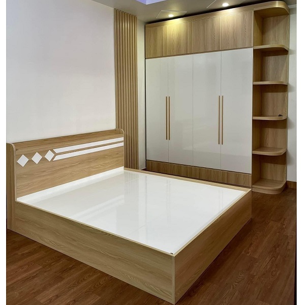 Giường ngủ kèm tủ quần áo GN017