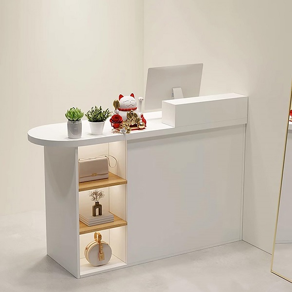 Quầy lễ tân 1m2 giá rẻ QLT023