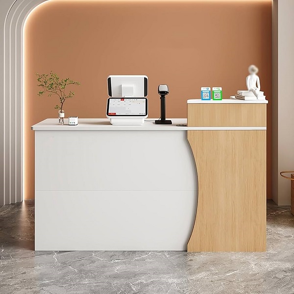Quầy lễ tân 1m4 giá rẻ QLT030