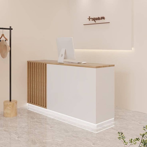 Quầy lễ tân giá rẻ 1m8 QLT019