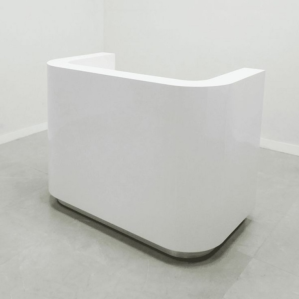 Quầy lễ tân spa bo cong 1m x 60cm QS003