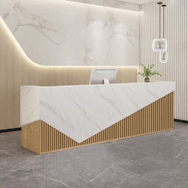 Quầy lễ tân văn phòng 2m4 QLT025