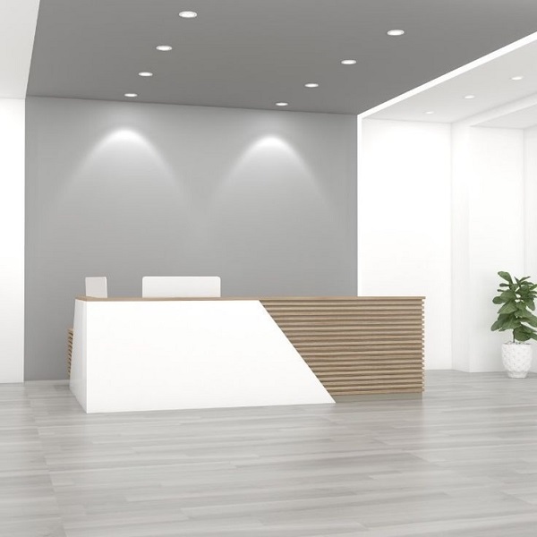 Quầy lễ tân văn phòng 2m4 QLT064