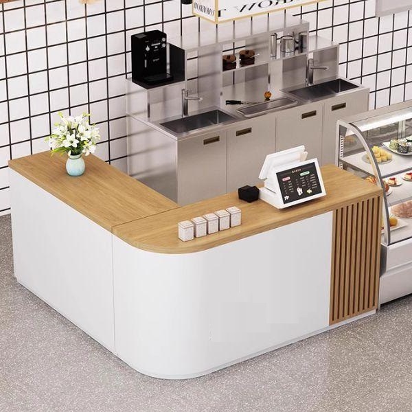 Quầy pha chế chữ L QB001