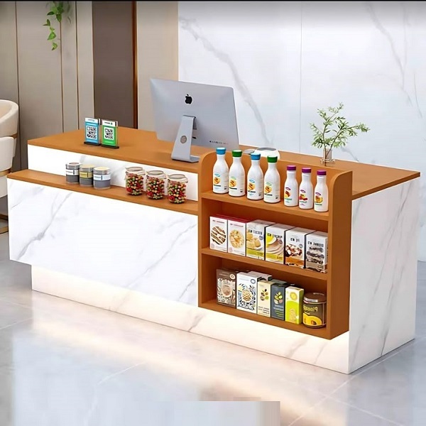 Quầy thu ngân giá rẻ 2m QTN019