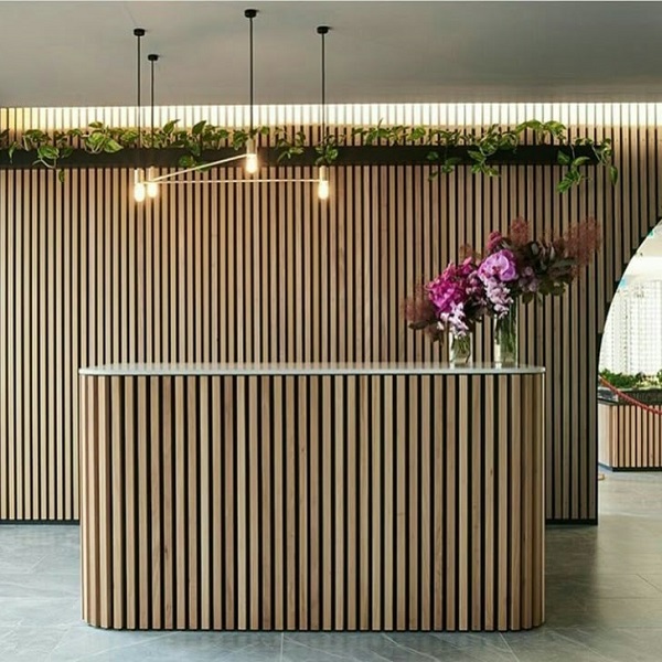 Quầy thu ngân spa ốp lam QTN022