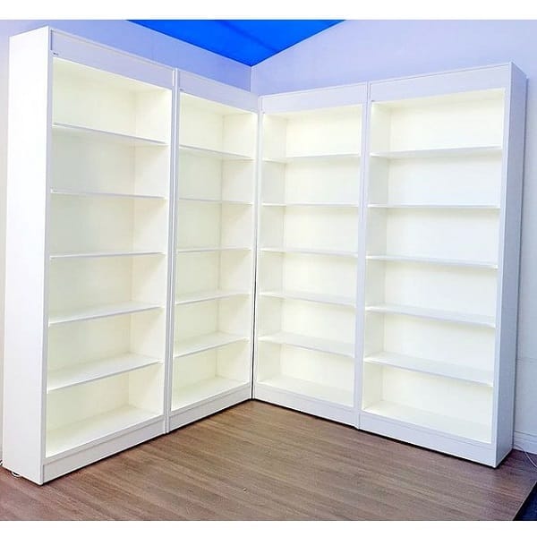 Tủ kệ trưng bày full trắng giá rẻ TTB021