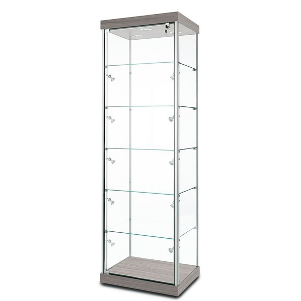 Tủ kính trưng bày 60cm x 1m9 TTB055