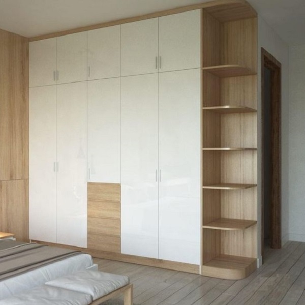 Tủ quần áo 2m6 x 2m6 full MDF TQA007