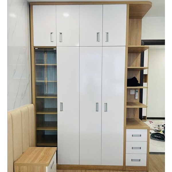 Tủ quần áo MDF 1m8 x 2m6 TQA023