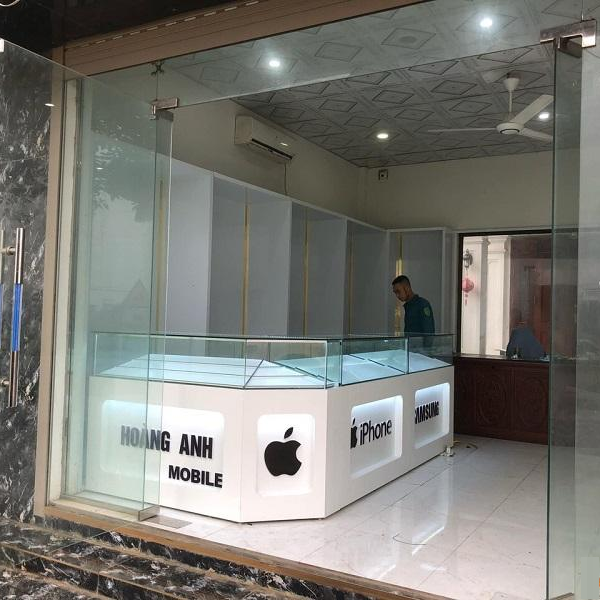 Tủ trưng bày điện thoại L 1m2 x 3m TTB064