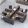 Bàn làm việc cụm 4 giá rẻ BLV042