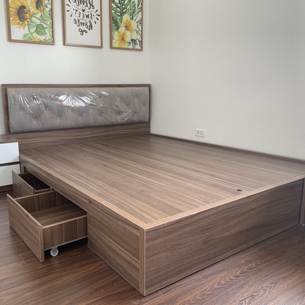 Giường ngủ MDF 1m6 x 2m giá rẻ GN038