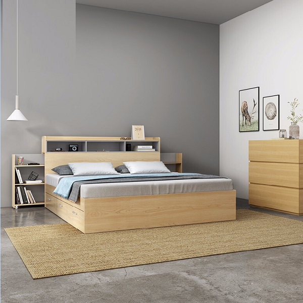 Giường ngủ MDF 1m6 x 2m hiện đại GN032