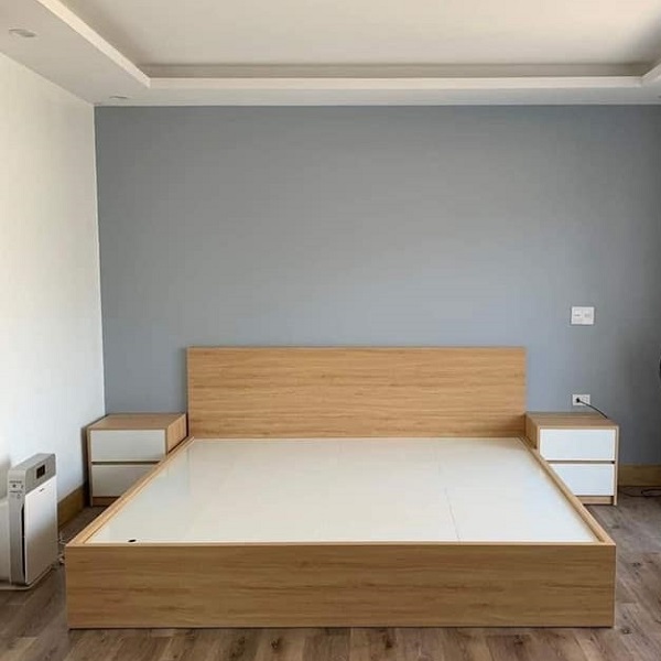 Giường ngủ MDF vân gỗ 1m8 x 2m GN056