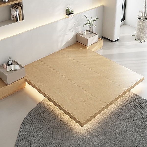 Giường ngủ bệt gỗ công nghiệp giá rẻ GN042