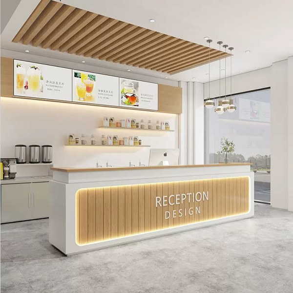 Quầy bar 2m4 ốp lam cao cấp QB077