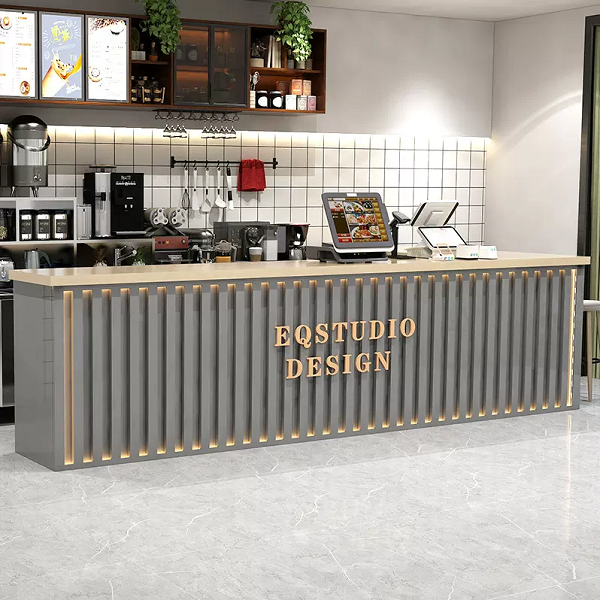 Quầy bar 3m ốp lam giá rẻ QB082