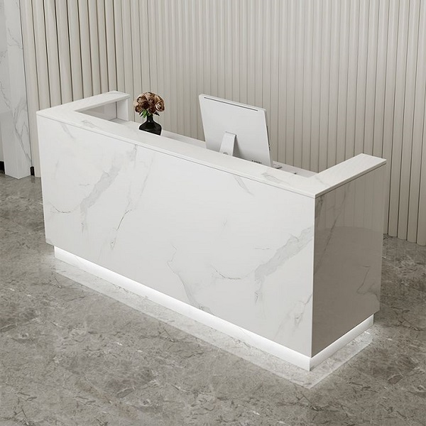 Quầy lễ tân spa vân đá QS036