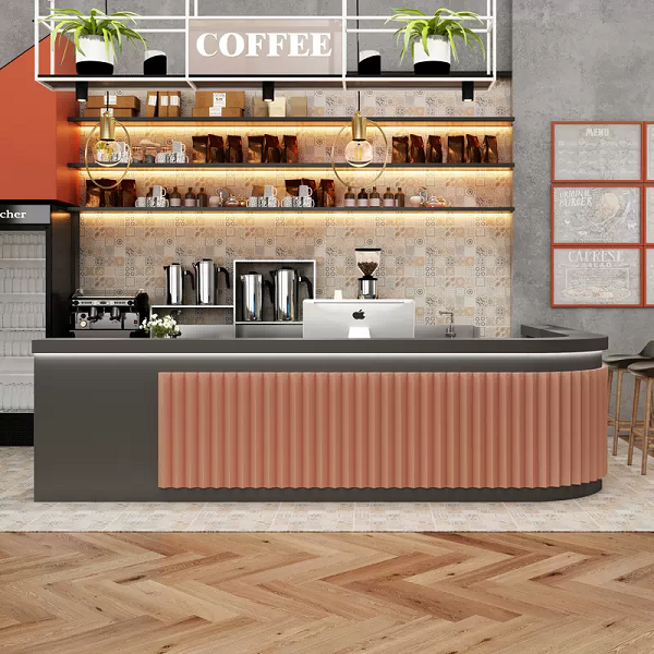 Quầy pha chế chữ L 2m x 2m giá rẻ QB084