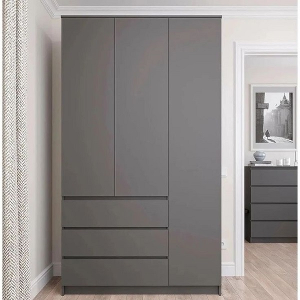 Tủ quần áo 1m2 x 2m4 full đen TQA058