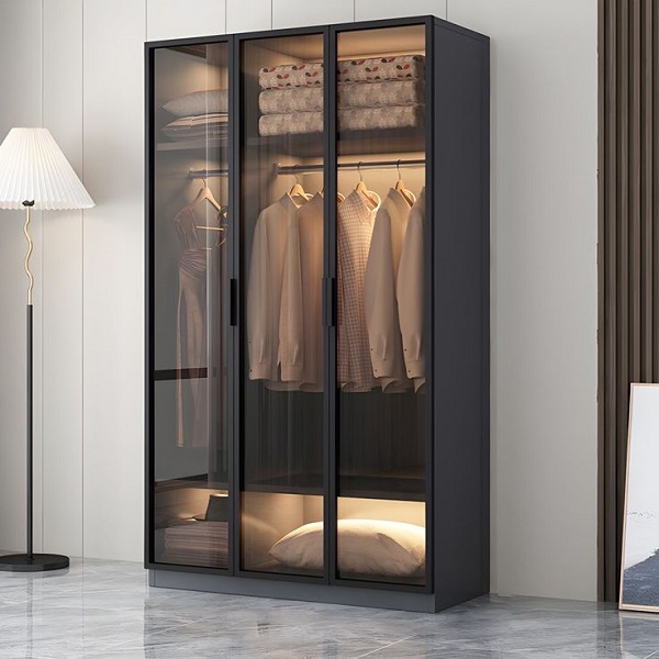 Tủ quần áo cánh kính 1m2 x 2m4 TQA077