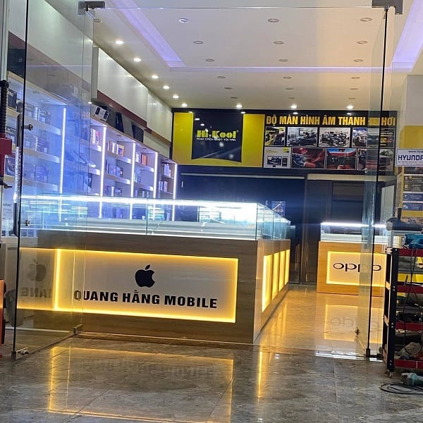 Tủ trưng bày điện thoại chữ L 1m8 x 2m TTB088