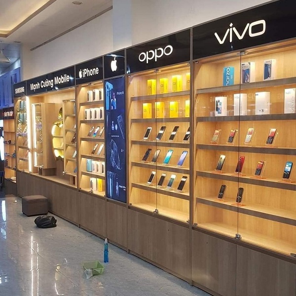 Tủ trưng bày điện thoại đứng TTB086