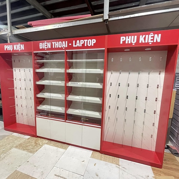 Tủ trưng bày và tủ phụ kiện 4m x 2m TTB090
