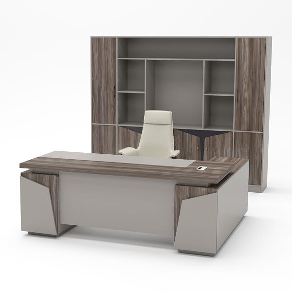 Bàn giám đốc kèm tủ hồ sơ hiện đại BGD075