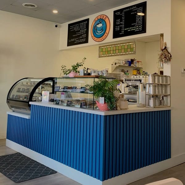 Quầy bar chữ L 2m4 x 1m2 QB096