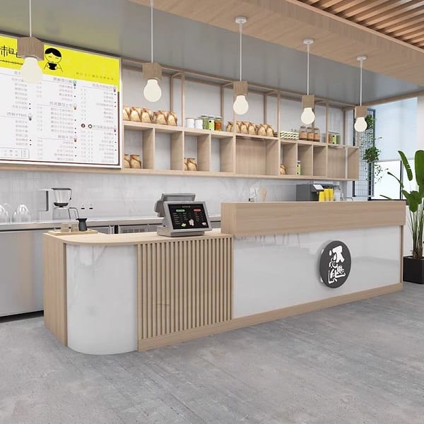 Quầy pha chế trà sữa 4m QB093